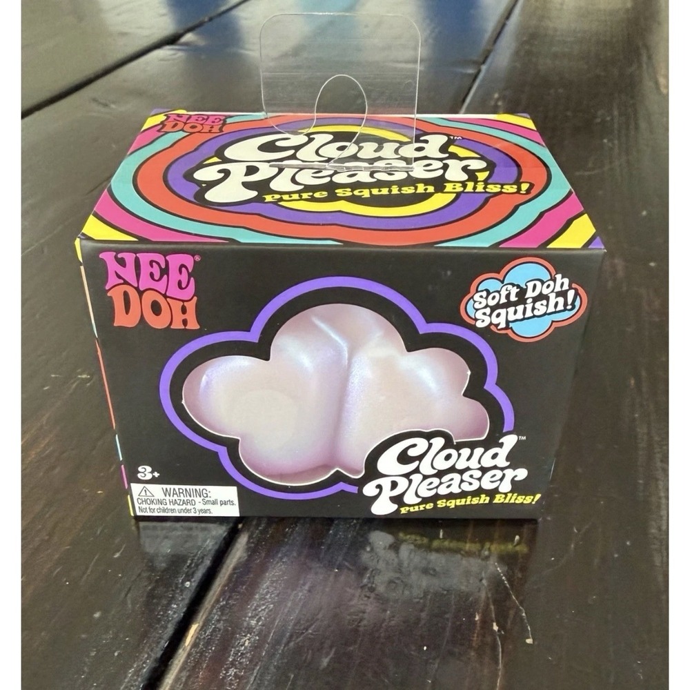 Nee Doh Cloud Pleaser Pure Squish Bliss Soft Doh Squeeze Toy Purple Age 3+